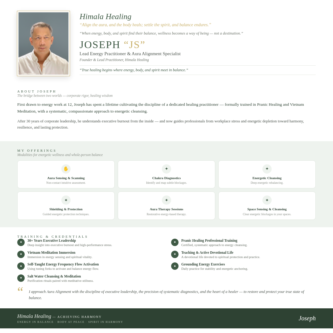 Joseph “JS” facilitator profile poster